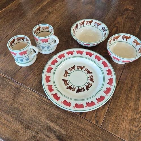 Emma Bridgewater bord, mokken, schaaltjes  farm boerderij, Huis en Inrichting, Keuken | Servies, Nieuw, Compleet servies, Overige stijlen