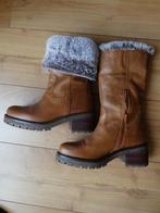 Leren laarzen VRTN met bont maat 39, Hoge laarzen, Bruin, Nieuw, Ophalen of Verzenden