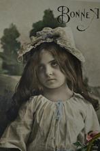 frankrijk 1907 meisje lang haar kanten muts, Verzamelen, Ophalen, Voor 1920, Gelopen, Sterren en Beroemdheden
