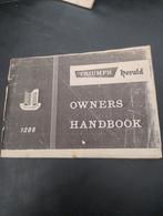 Triumph Herald owners handbook, Ophalen of Verzenden