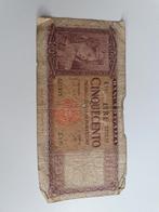 Oude Italiaanse 500 Lire Bankbiljet, Ophalen of Verzenden, Italië, Los biljet