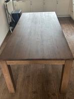 Eikenhouten eettafel - 220x100cm, Huis en Inrichting, Tafels | Eettafels, Ophalen, Gebruikt, 100 tot 150 cm, Eikenhout