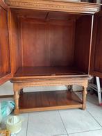 TV en audio kast, Huis en Inrichting, Kasten | Televisiemeubels, Ophalen, 100 tot 150 cm, Eikenhout, Zo goed als nieuw