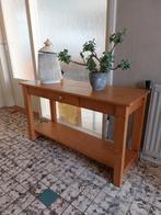 Grenen sidetable, Huis en Inrichting, Tafels | Sidetables, Ophalen, Zo goed als nieuw, 25 tot 50 cm, Rechthoekig