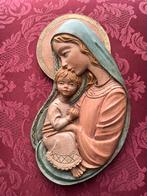 Maria met kind reliëf  Kerstdecoratie, Ophalen of Verzenden