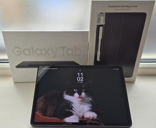 Samsung Tab S8+ Plus 5G, 12,4 inch AMOLED met hoes, Computers en Software, Android Tablets, Zo goed als nieuw, Wi-Fi en Mobiel internet