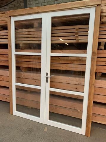 Dubbele XXL glasdeur Douglas Wit Nieuw!! beschikbaar voor biedingen