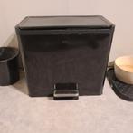 Dubbele Prullenbak met Pedaal, Huis en Inrichting, Woonaccessoires | Prullenbakken, Kunststof, Gebruikt, Met pedaal, 50 tot 75 cm