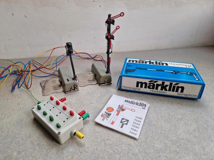Marklin HO  hoofdseinen en schakelbord, Hobby en Vrije tijd, Modeltreinen | H0, Zo goed als nieuw, Wisselstroom, Märklin, Ophalen of Verzenden