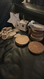 Div. kleine houten vormen om te decoreren, bijv. branden, Ophalen, Nieuw