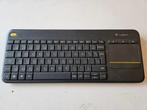Logitech K400 plus, Computers en Software, Toetsenborden, Gebruikt, Multimediatoetsen, Logitech, Ophalen of Verzenden