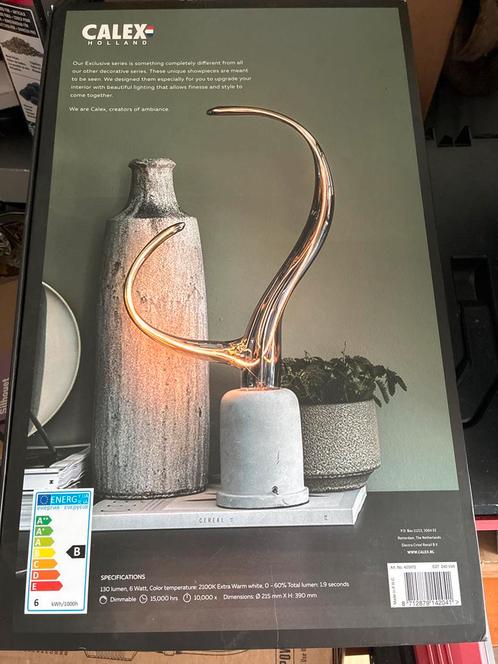Calex Tafellamp - Exclusive Serie - Nieuw, Huis en Inrichting, Lampen | Tafellampen, Nieuw, Minder dan 50 cm, Metaal, Ophalen