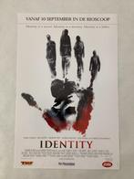IDENTITY   Filmposter  33-50 cm, Ophalen of Verzenden, Zo goed als nieuw, A1 t/m A3, Film en Tv