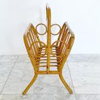 vintage Deens bamboe KRANTENBAK lectuurrek rek LP-rek boho, Huis en Inrichting, Woonaccessoires | Krantenbakken en Lectuurbakken