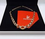 Vintage collectie - halsketting van Swarovski, Verzenden, Zo goed als nieuw, Goud, Overige materialen