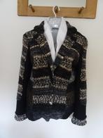 Lulu-H gebreid najaars/winter vest/jasje mt L wol/viscose, Verzenden, Zwart, Maat 42/44 (L), Nieuw