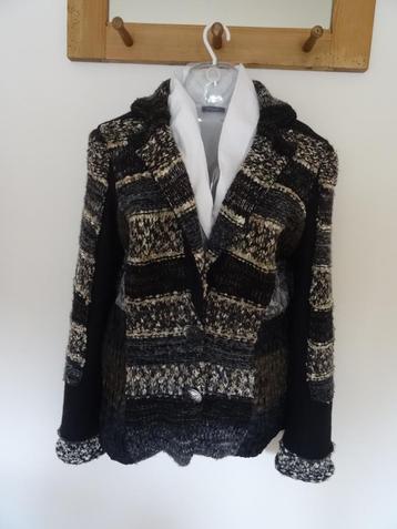 Lulu-H gebreid najaars/winter vest/jasje mt L wol/viscose  beschikbaar voor biedingen