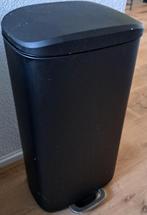 Zwarte Pedaalemmer lux 30 liter (Kwantum), Ophalen, Gebruikt, Metaal
