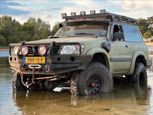 Nissan Petrol GR Met BMW M57 Motorblok, Auto's, Bestelauto's, Particulier, 4x4, Airconditioning, Centrale vergrendeling, Dakrails