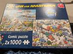 Jan v haasteren puzzel 2 x 1000 stukjes, Ophalen, 500 t/m 1500 stukjes, Zo goed als nieuw