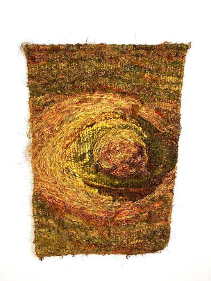 retro vintage handgeknoopt wandkleed uit België, jaren 60, Huis en Inrichting, Woonaccessoires | Wanddecoraties, Gebruikt, Ophalen of Verzenden