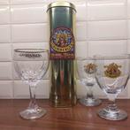 Grimbergen diverse bierglazen en geschenkblik, Verzamelen, Biermerken, Ophalen of Verzenden, Zo goed als nieuw, Glas of Glazen