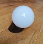 Vintage schuine wandlamp, bruine fitting bakeliet, Ophalen of Verzenden, Gebruikt, Glas