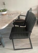 Eiken eethoek 3 hoek incl stoelen, Ophalen, Zo goed als nieuw