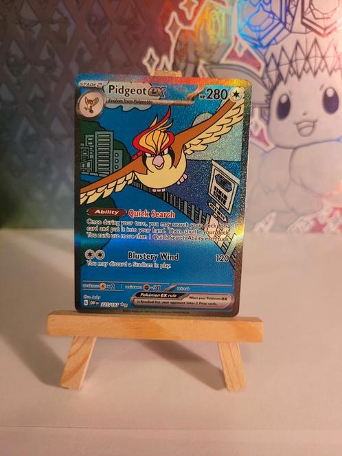 Pidgeot Ex #225/197 Pokémon Obsidian Flames, Hobby en Vrije tijd, Verzamelkaartspellen | Pokémon, Nieuw, Losse kaart, Foil, Verzenden