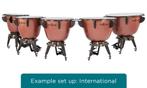 pauken set 4 delig Majestic Harmonic VERWACHT, Ophalen of Verzenden, Zo goed als nieuw, Melodische percussie