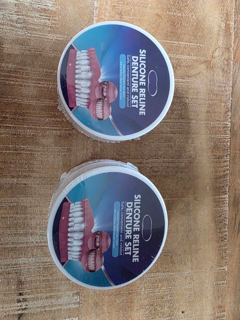 Silicone reline denture set, Sieraden, Tassen en Uiterlijk, Uiterlijk | Mondverzorging, Ophalen of Verzenden, Nieuw