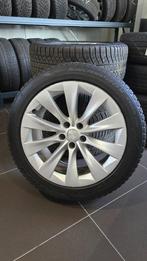 Tesla Model X Velgen op winterband | 275/45R20, Ophalen, Gebruikt, 275 mm, Banden en Velgen
