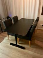 Tafel IKEA + 4 stoelen Loods5, Ophalen, Zo goed als nieuw, 4 tot 6 stoelen