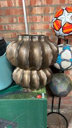 Vaas/ bloempot goud/bronskleurig, Huis en Inrichting, Woonaccessoires | Vazen, Ophalen, Overige kleuren, 50 tot 75 cm, Aardewerk of Porselein