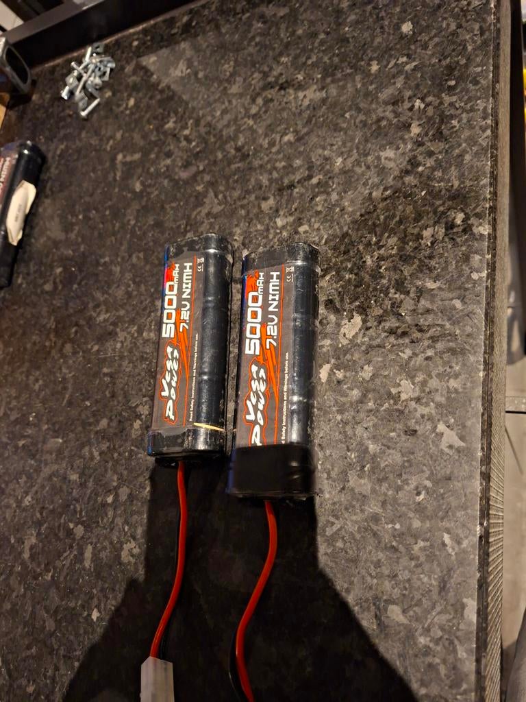 2x Nimh accu 7,2v 5000mah, Ophalen of Verzenden