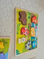 3 Houten Puzzels voor Kinderen, 2 tot 4 jaar, 10 tot 50 stukjes, Ophalen of Verzenden, Zo goed als nieuw