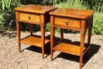 Brocante - Stel stijlvolle bijzetkastjes / nachtkastjes!, Huis en Inrichting, Ophalen, Gebruikt, Hout