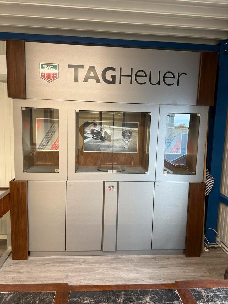 Originele Tag Heuer Juwelier Meubels/Max Verstappen, Zakelijke goederen, Kantoor en Winkelinrichting | Kantoormeubilair en Inrichting