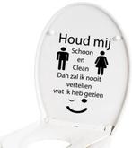 Grappige wc stickers, Ophalen of Verzenden, Nieuw, Overige typen