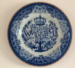Delfts Blauw Herdenkingsbord Wilhelmina &Juliana 35 cm, Ophalen of Verzenden