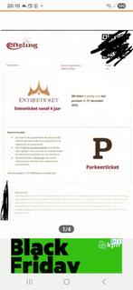 4 Efteling kaartjes, e-tickets, ook los te koop. PAS OP!!, Drie personen of meer, Ticket of Toegangskaart