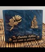 Lourdes… zwaar marmer Maria met Bernadette, Antiek en Kunst, Antiek | Religie, Ophalen of Verzenden