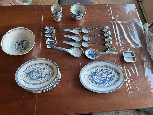 Traditioneel Chinees porseleinen servies, Antiek en Kunst, Antiek | Servies compleet, Ophalen