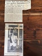 Voetbal krantenartikel Telstar Ajax september 1965, Verzamelen, Ophalen of Verzenden, Gebruikt, Ajax