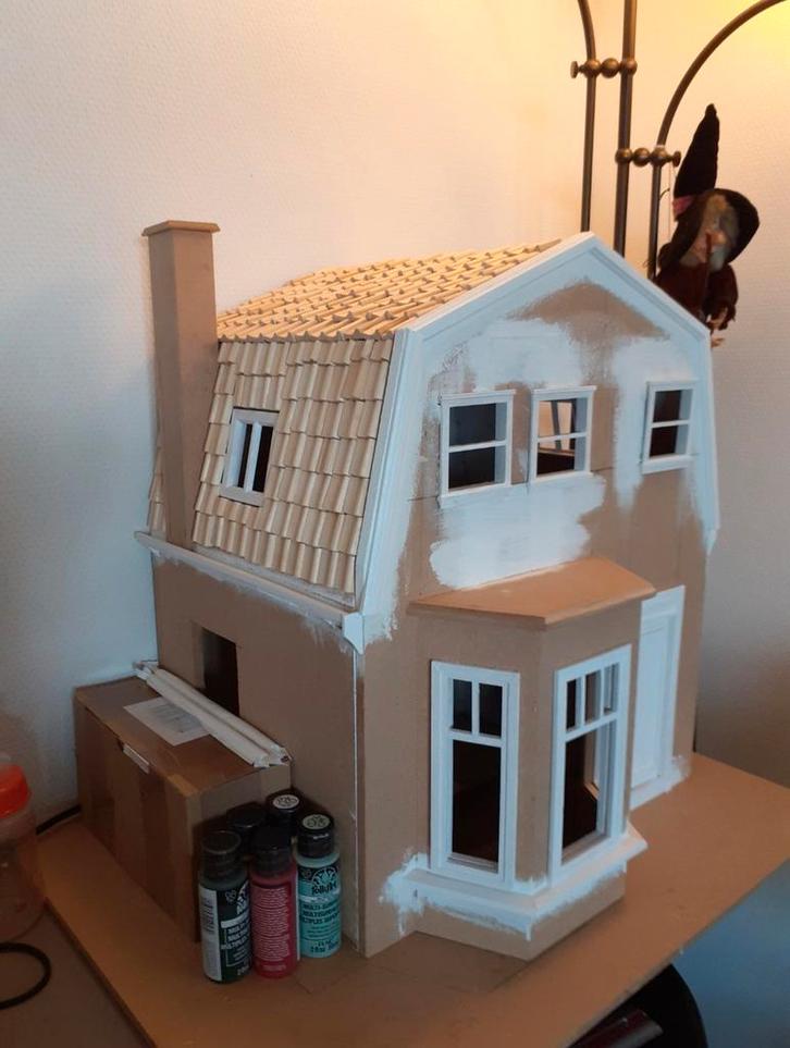 Oud Hollands Poppenhuis 1:12, Verzamelen, Poppenhuizen en Toebehoren, Gebruikt, Poppenhuis, Ophalen