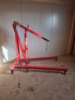 Motor takel kraan 2 ton - inklapbaar en verstelbaar, Ophalen, Gebruikt