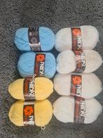 8 knotten Phildar brei en haakgaren in 3 kleuren, Ophalen of Verzenden, Zo goed als nieuw, Breien of Haken, Wol of Garen