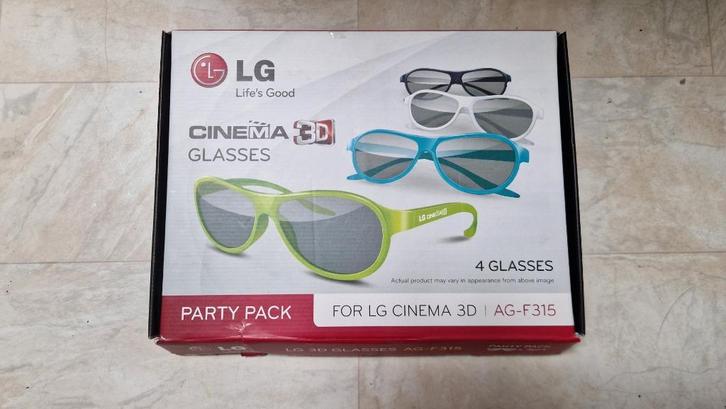 LG Cinema 3D glasses en Dual Play game glasses, Audio, Tv en Foto, Televisie-accessoires, Zo goed als nieuw, Ophalen of Verzenden