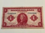 Biljet 1 gulden 1943. Serie FE605646, Postzegels en Munten, Bankbiljetten | Nederland, Ophalen of Verzenden