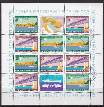 B388 - Bulgarije michel 2652/2653 gestempeld in kleinbogen  beschikbaar voor biedingen